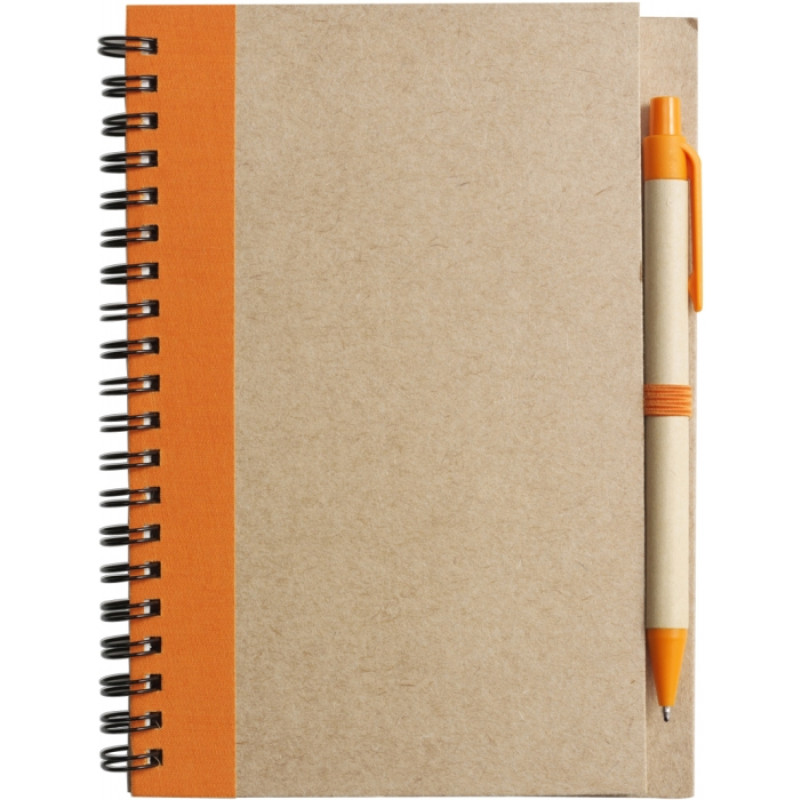 ADMINA poznačkyblok, guličkové pero, oranžová