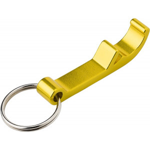 ALVAR kovový otvárač / prívesok na kľúče, žltá