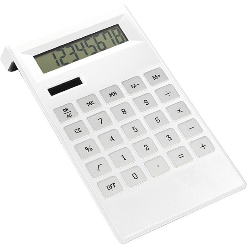 ARNOŠT stolová kalkulačka, biela