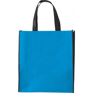 ASUKA dvojfarebná taška z netkanej textílie, svetlo modrá