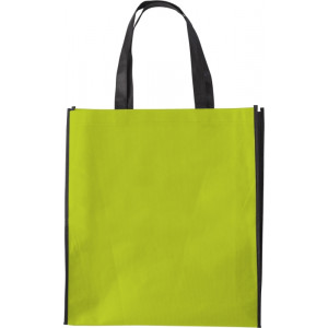 ASUKA dvojfarebná taška z netkanej textílie, svetlo zelená