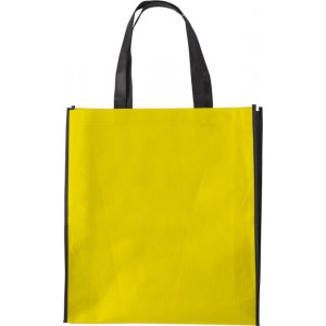 ASUKA dvojfarebná taška z netkanej textílie, žltá