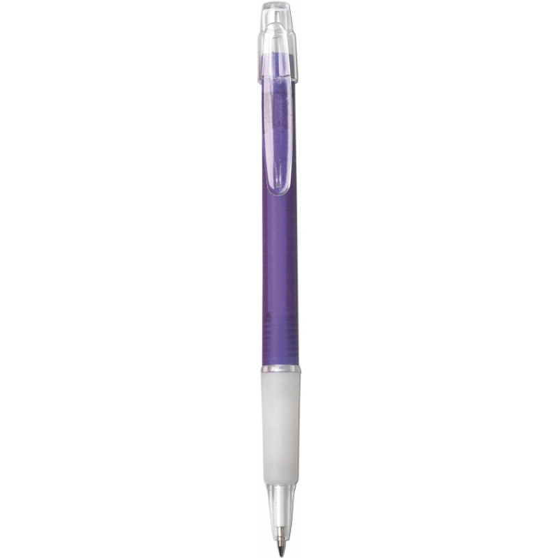 BANGO plastové guličkové pero (modrá n.), fialová