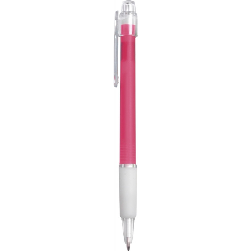 BANGO plastové guličkové pero (modrá n.), ružová