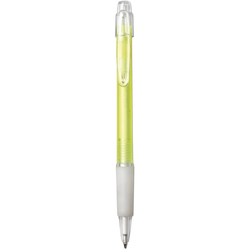 BANGO plastové guličkové pero (modrá n.), žltá