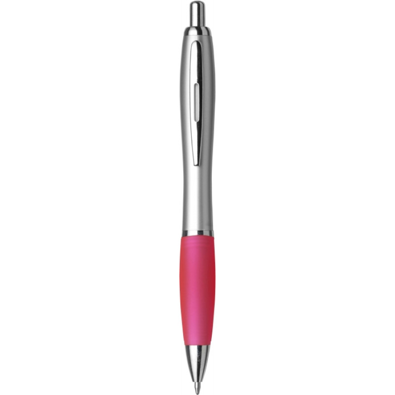 BANKER plastové guličkové pero (modrá n.), ružová