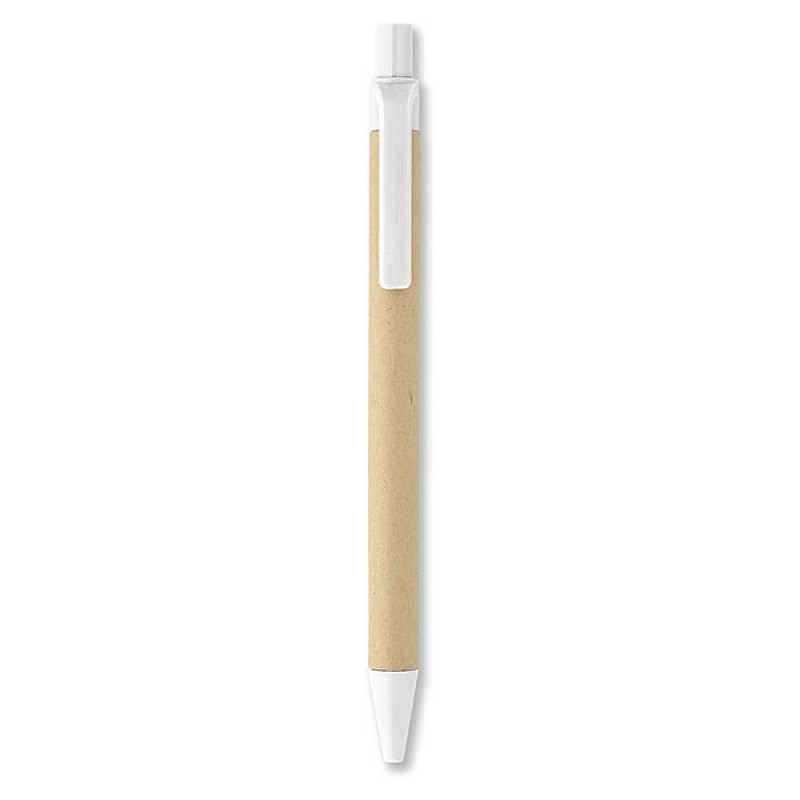 BURGE biologicky odbúrateľné guľôčkové pero, biele