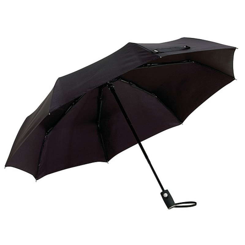 BURIAN skladací automatický dáždnik, čierna