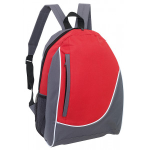 DOGEN batoh s vertikálnym vreckom, červená