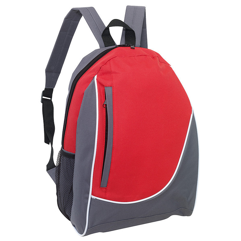 DOGEN batoh s vertikálnym vreckom, červená