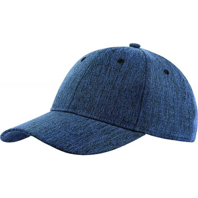 GARETA Športová šesťpanelová čiapka , tm. modrá
