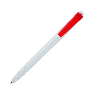 HAUSER CRYSTAL plastové guľ. pero (modrá náplň), červená