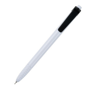 HAUSER CRYSTAL plastové guľ. pero (modrá náplň), čierna