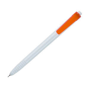 HAUSER CRYSTAL plastové guľ. pero (modrá náplň), oranžová