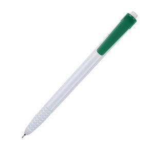 HAUSER CRYSTAL plastové guľ. pero (modrá náplň), zelná