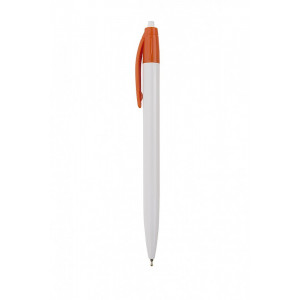 HAUSER EZEE CLICK plastové guličkové pero (modrá n.), oranžová