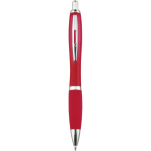 JORGE plastové guličkové pero (modrá n.), červená