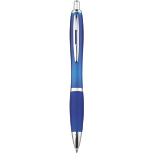 JORGE plastové guličkové pero (modrá n.), modrá