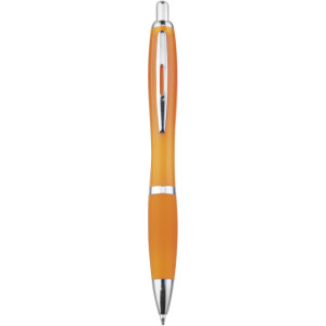JORGE plastové guličkové pero (modrá n.), oranžová