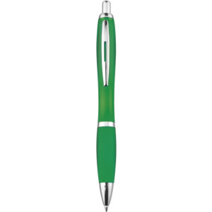 JORGE plastové guličkové pero (modrá n.), zelená