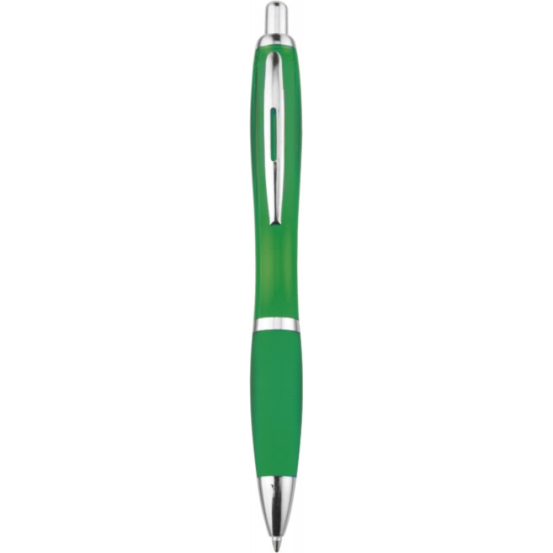 JORGE plastové guličkové pero (modrá n.), zelená