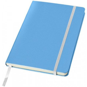 KALON zápisník A5, zatváranie na gumičku, svetlo modrá