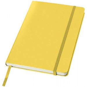KALON zápisník A5, zatváranie na gumičku, žltá