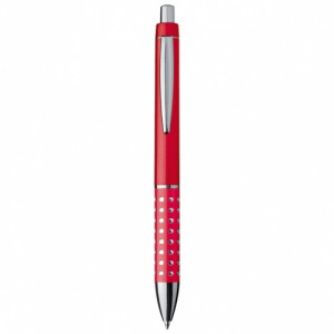 LANDRY plastové guličkové pero (modrá n.), červená