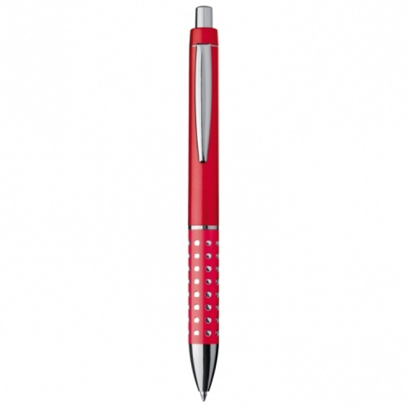 LANDRY plastové guličkové pero (modrá n.), červená