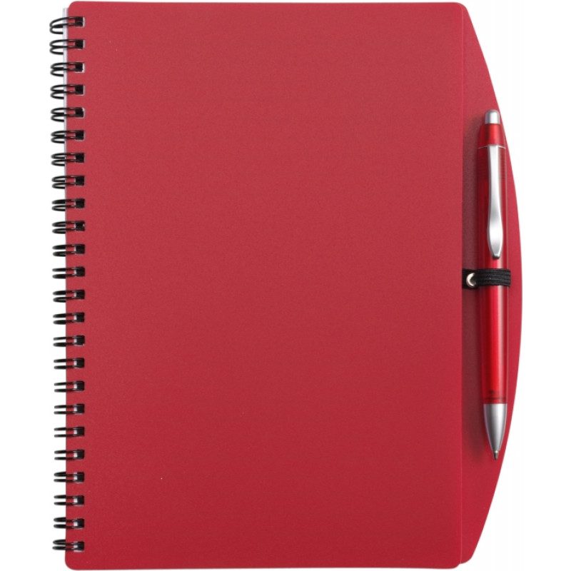 LIBERO A5 poznačkyblok A5, guličkové pero, červená