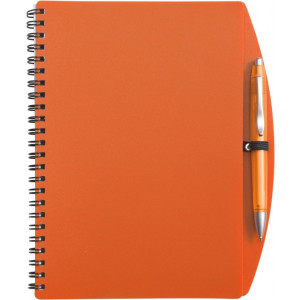 LIBERO A5 poznačkyblok A5, guličkové pero, oranžová