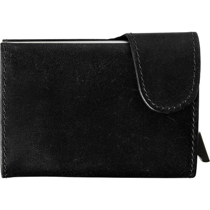 MARASA Kožená peňaženka s ochranným systémom, čierna