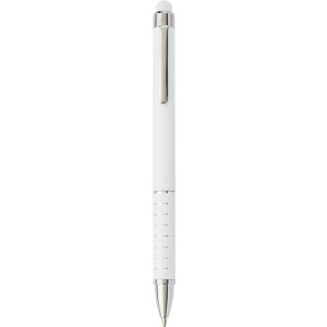 MENTAN kovové guličkové pero so stylusom (modrá n.), biela