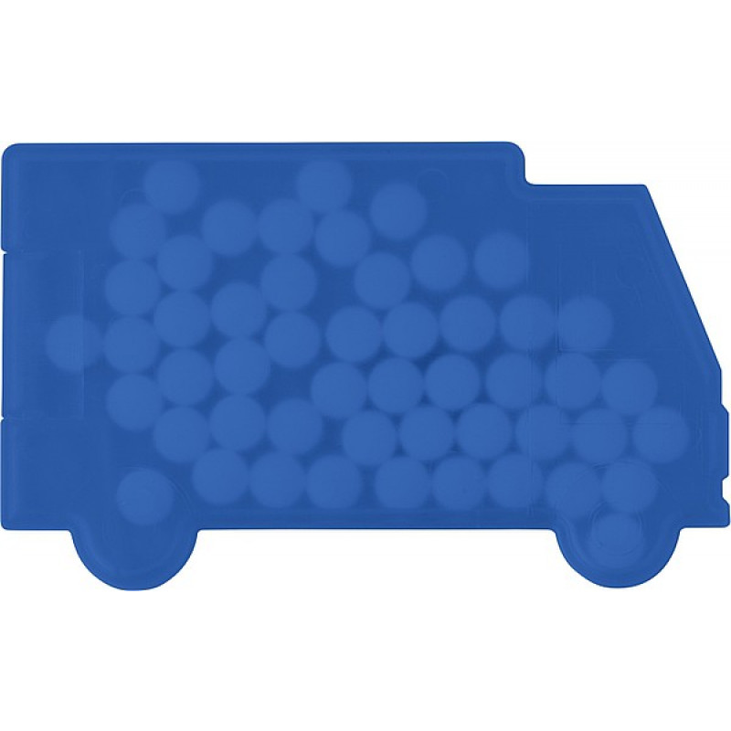 MINTVAN mentolky v krabičke, tvar auta, modrá