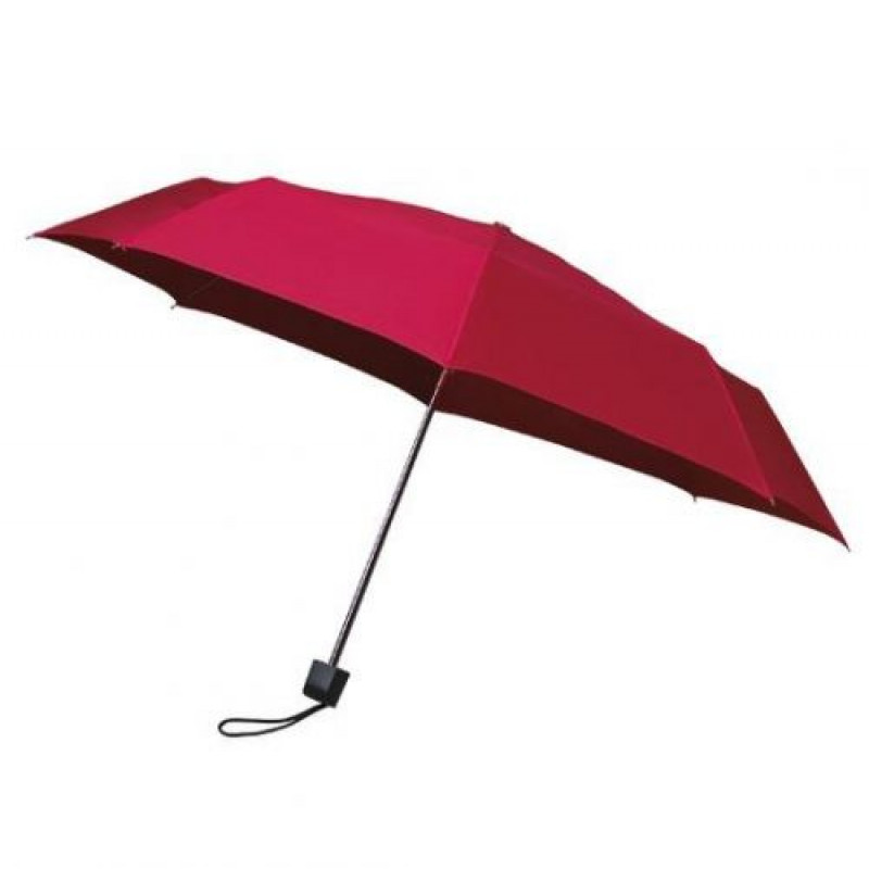 MUNCH skladací dáždnik, čierna konštrukcia, červená