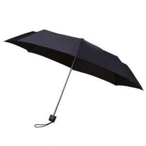 MUNCH skladací dáždnik, čierna konštrukcia, čierna