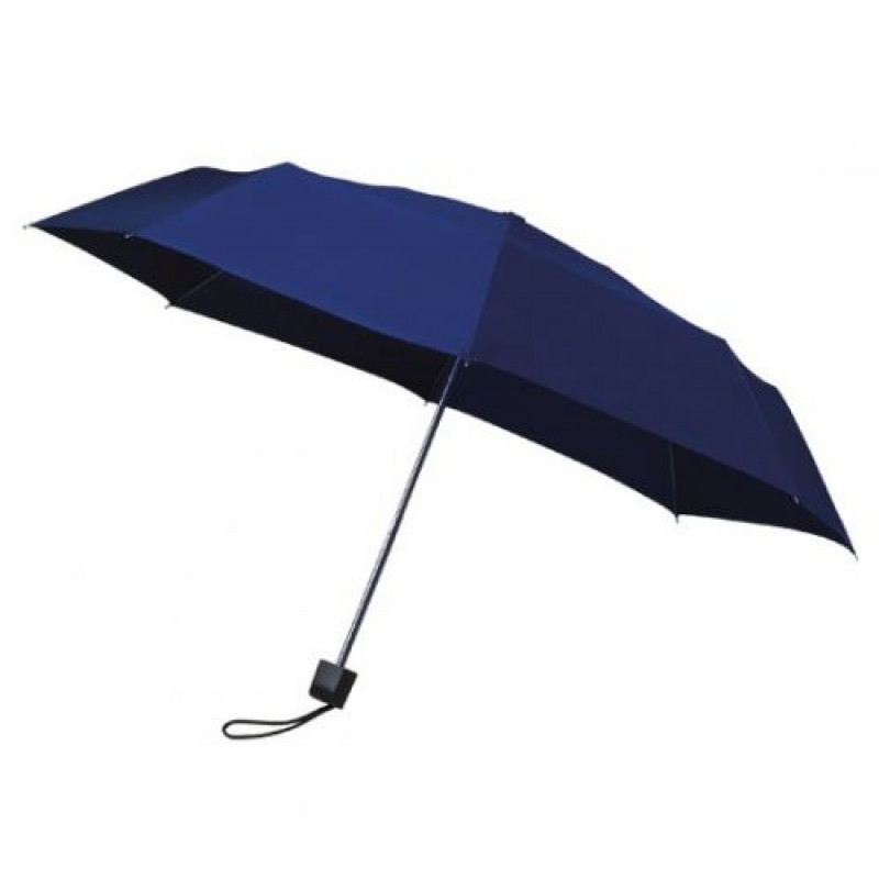 MUNCH skladací dáždnik, čierna konštrukcia, tmavo modrá