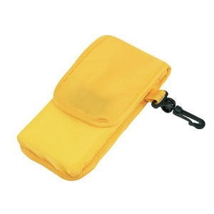 NADINA skladacia nákupná taška s karabínkou, žltá
