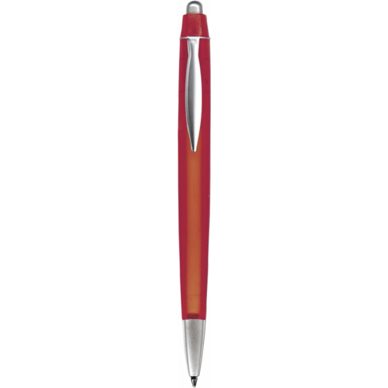 NERO plastové guličkové pero (modrá n.), červená