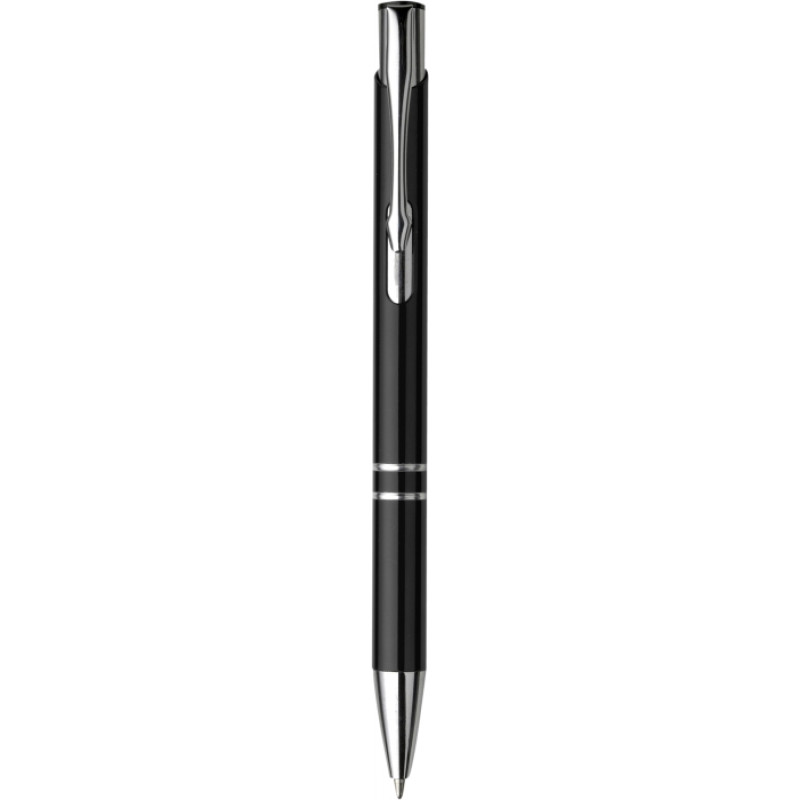 NILES kovové guličkové pero (modrá n.), čierna