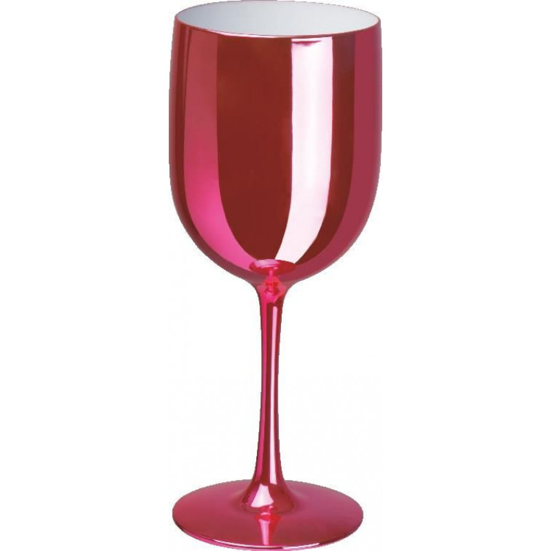 PÁRTY Plastový pohár na víno 460 ml , růžová