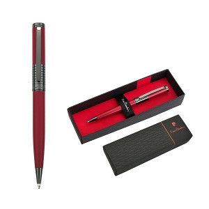 PIERRE CARDIN EVOLUTION kovové guličkové pero (modrá n.), červená