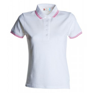 Polokošeľa PAYPER SKIPPER LADY biela/tmavo ružová XL
