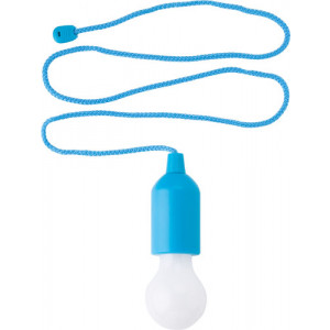 PULLER závesné svetlo v tvare žiarovky 1 LED, svetlo modrá