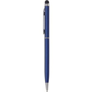 RUBBY kovové guličkové pero so stylusom (modrá n.), modrá