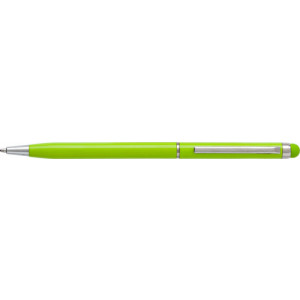 RUBBY kovové guličkové pero so stylusom (modrá n.), svetlo zelená