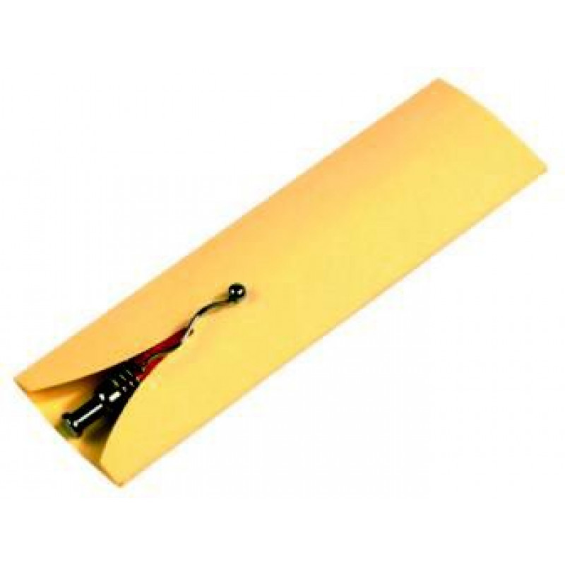 SIMONA papierové puzdro na 1 pero, žltá