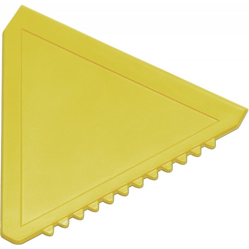 ŠKRABKA trojuholníková plastová autoškrabka, žltá