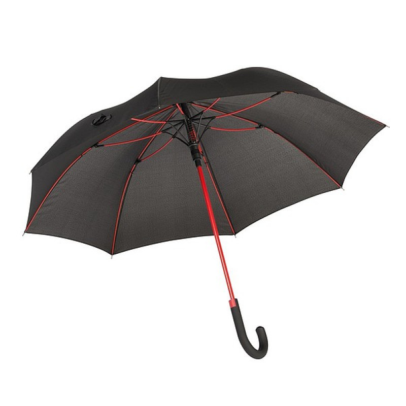 TELAMON automatický dáždnik, čierna/červená