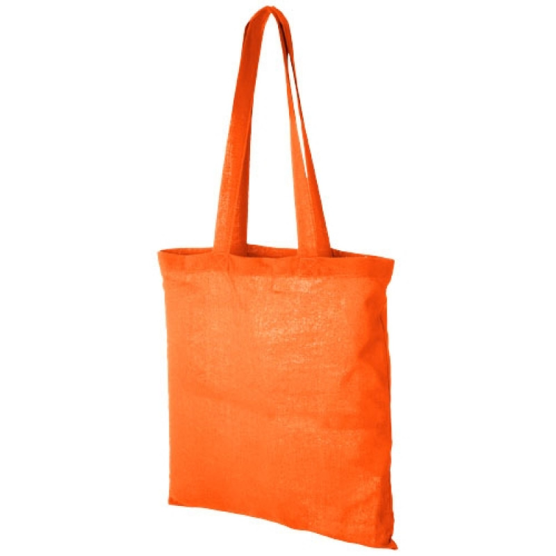 TOMAN bavlnená nákupná taška, oranžová